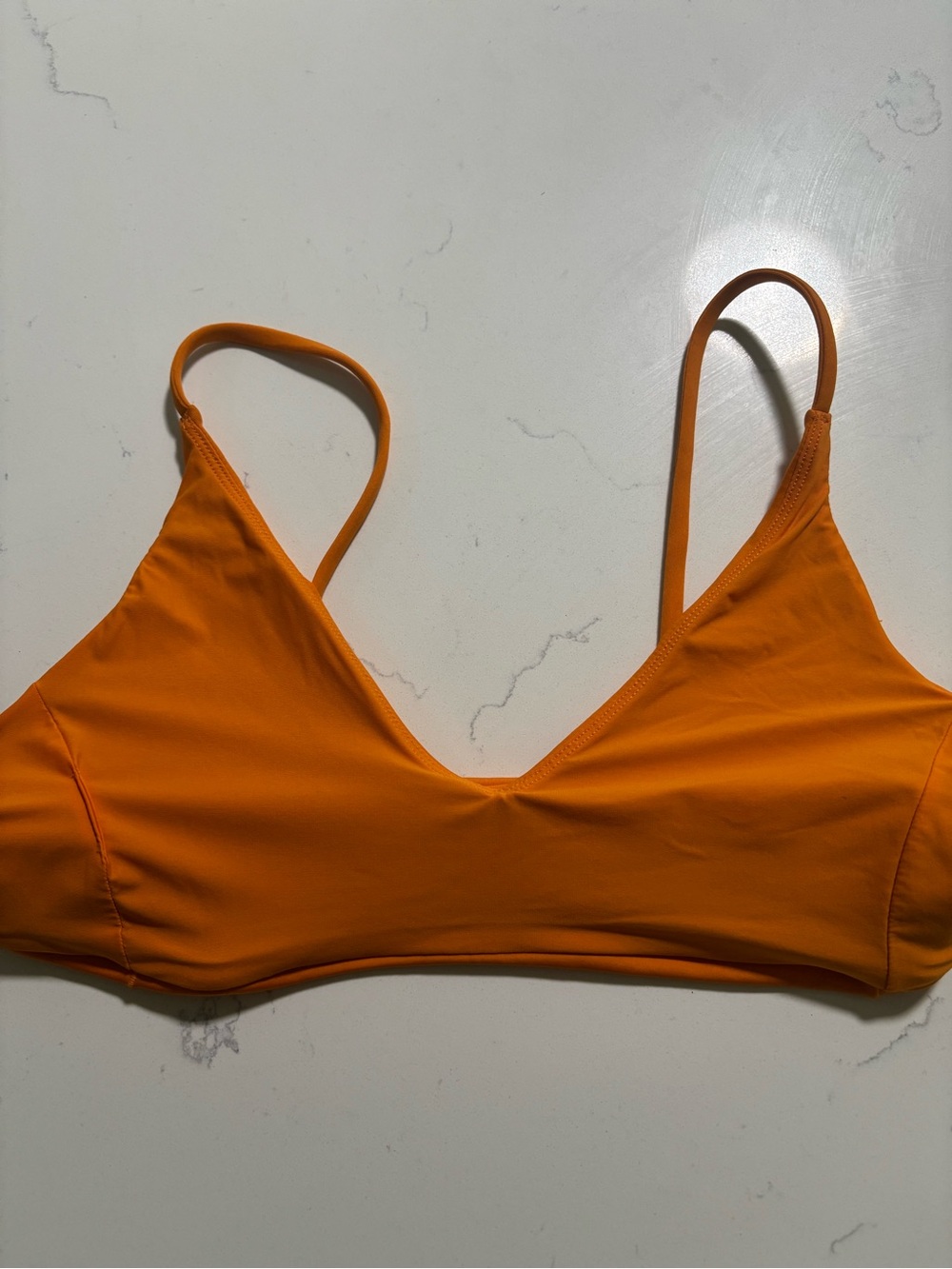 Left On Friday Orange Bikini Top with Purple High-Waist Bottoms - Picture 8 of 9